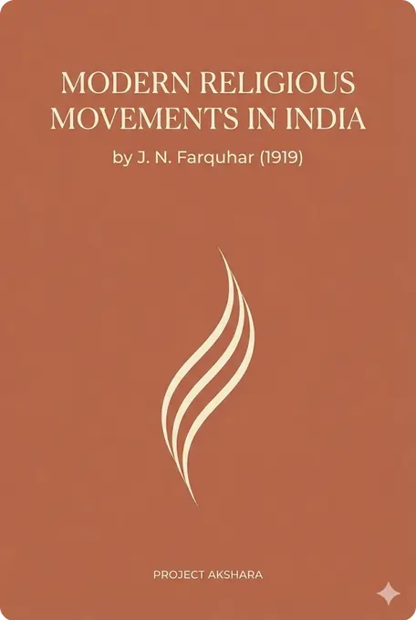 Modern Religious Movements in India cover